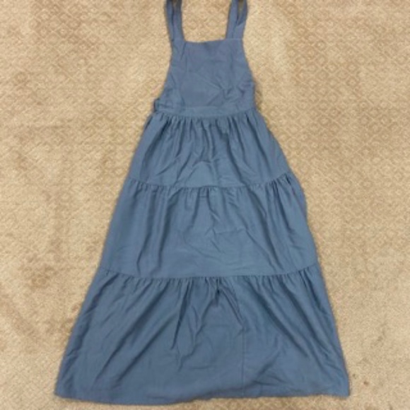 Polagram Blue Jumper/Strap Maxi Dress WITH POCKETS - Picture 1 of 4